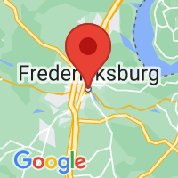 Map of Fredericksburg, VA